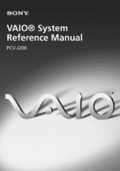 Sony PCV-J200 System Reference Manual