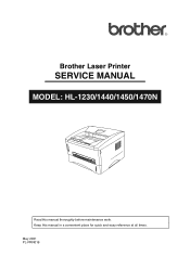 Brother International HL 1230 Service Manual