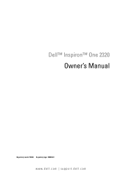 Dell Inspiron One 2320 Owners Manual