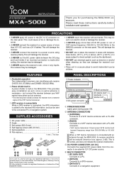 Icom MXA-5000 Instruction Manual