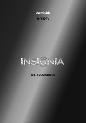 Insignia NS-39D240A13 User Manual (English)