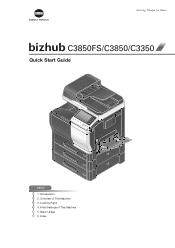 Konica Minolta bizhub C3850FS bizhub C3850FS/C3850/C3350 Quick Start Guide