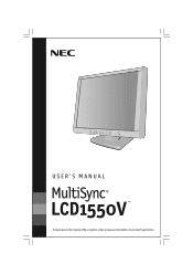 NEC LCD1550V MultiSync LCD1550V User's Manual