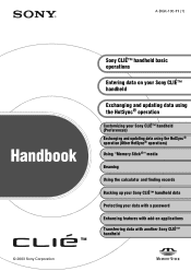 Sony PEG-SJ33 CLIE Handbook  (primary manual)