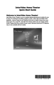 HP HP-380467-003 InterVideo Home Theater Quick Start Guide