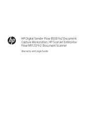 HP Digital Sender 8000 Warranty and Legal Guide