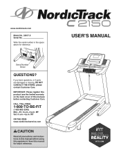 NordicTrack 2150 Treadmill English Manual