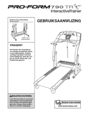 ProForm 790tr Treadmill Dutch Manual