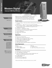 Western Digital WDXUB1600BBNN Product Specifications (pdf)