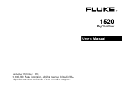 Fluke 1520 FE 1520 Users Manual