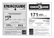 Haier HWF5000AW Energy Guide Label