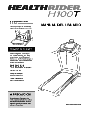 HealthRider H100t Treadmill Spanish Manual