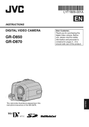JVC D870U Instruction Manual