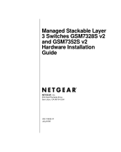 Netgear GSM7328Sv2 GSM7328Sv2/GSM7352Sv2 Series Managed Switch Hardware Installation Guide