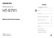 Onkyo HT-R791 Owners Manual -Spanish