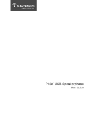 Plantronics Calisto 420 User Guide - Calisto P420 USB