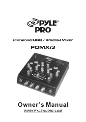 Pyle PDMXI3 PDMXI3 Manual 1