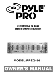 Pyle PPEQ86 PPEQ86 Manual 1