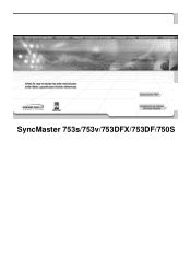 Samsung 753DFX User Manual (user Manual) (ver.1.0) (Spanish)