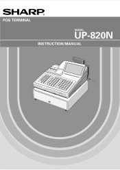 Sharp UP-820N UP-820N Operation Manual