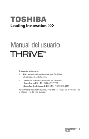 Toshiba Thrive AT105-T108 User Guide 2
