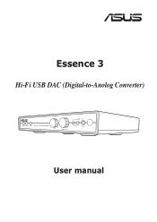 Asus Xonar Essence 3 Xonar Essence 3 User Manual