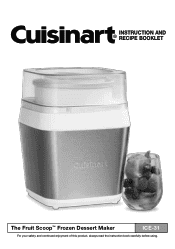 Cuisinart ICE-31 Owner Manual