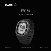 Garmin FR70 Owners Manual