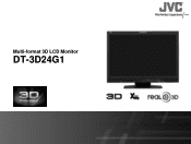 JVC DT-3D24G1U 22 page technical guide on the DT-3D24G1  24-inch 3-D Monitor