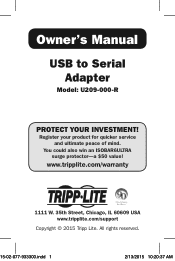 Tripp Lite U209-000-R User Manual
