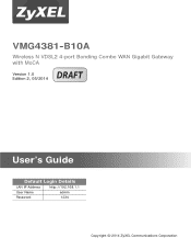 ZyXEL VMG4381 User Guide