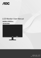 AOC e2070Swn User's Manual_e2070Swn