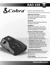 Cobra RAD 450 RAD450 Specifications