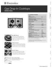 Electrolux EW30GC55GS Product Specifications Sheet (English)