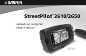 Garmin StreetPilot 2610 Owners Manual