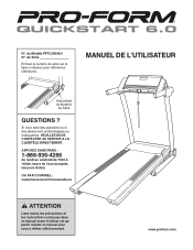 ProForm Quickstart 6.0 Treadmill Canadian French Manual