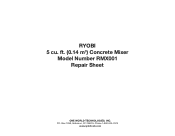 Ryobi RMX001 Parts Diagram