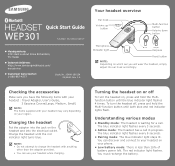 Samsung WEP301 Quick Guide (ENGLISH)