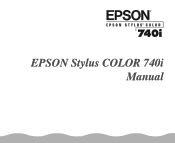 Epson Stylus COLOR 740i User Manual
