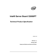 Intel S3000PT Product Specification