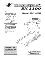 NordicTrack Ex 3300 Treadmill Spanish Manual
