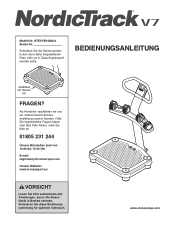 NordicTrack V7 German Manual