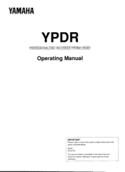 Yamaha YPDR Owner's Manual (image)