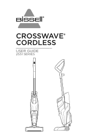 Bissell CrossWave Cordless Multi-Surface Wet Dry Vac 2551 User Guide