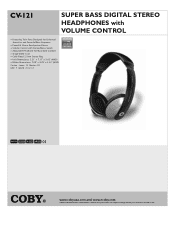 Coby CV121 Specsheet