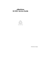 eMachines EL1358 eMachines EL1358 Service Guide