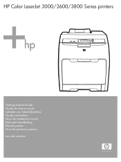 HP Color LaserJet 3000 HP Color LaserJet 3000, 3600, 3800 Series Printers Getting Started Guide