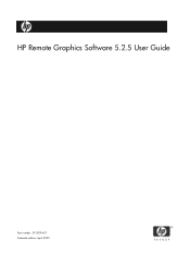 HP ProLiant xw2x220c Remote Graphics Software 5.2.5 User Guide