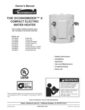 Kenmore 32607 Owners Manual