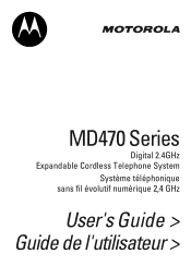 Motorola MD471 User Manual